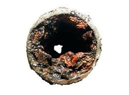 Corroded Galvanized pipe